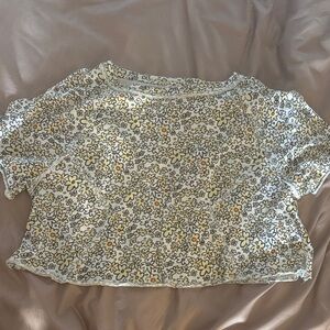 Free people floral Crop top